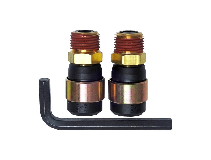 Road King Truck Parts Road Superior Truck Parts Rubber Air Line Quick Repair Swivel Kit for Truck and Trailers, 1/2" NPT Fittings - Image 1